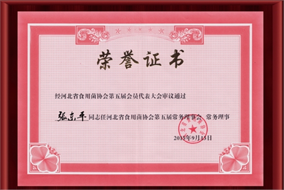 2015河北省食用菌協(xié)會第二屆會員代表大會-榮譽證書（正文）.jpg